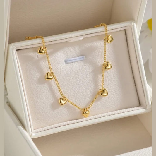 Golden Heart Chain Necklace 💛