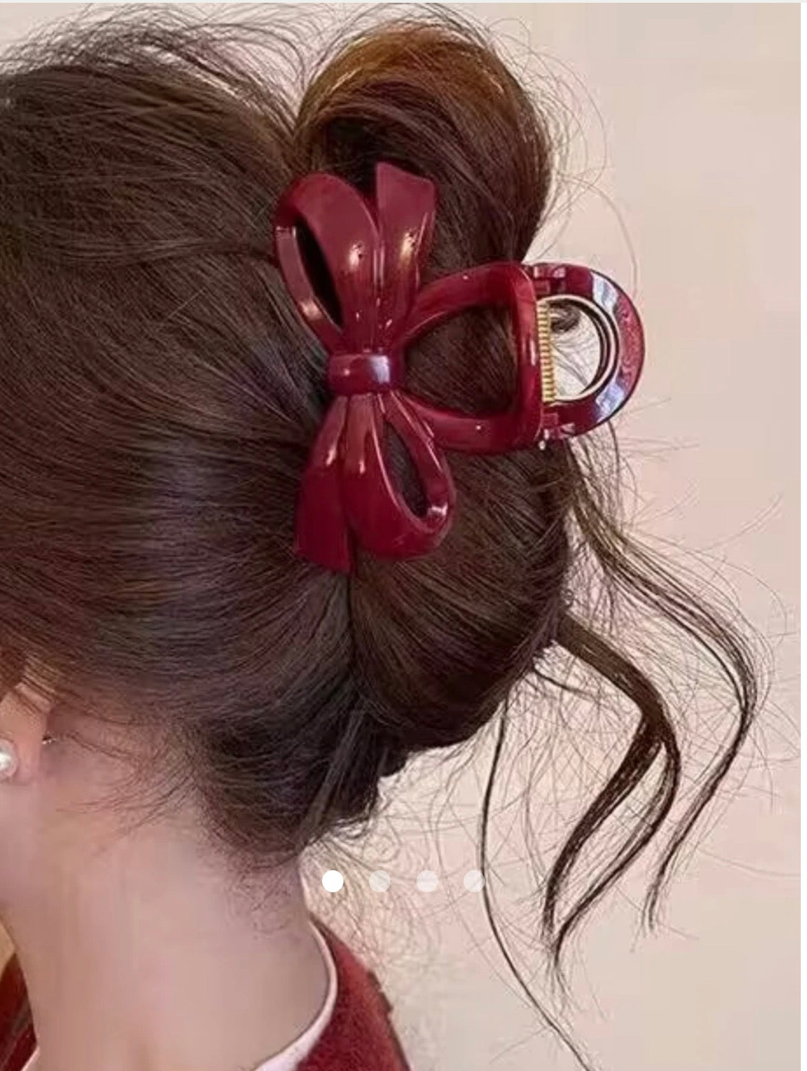 Set of 3 Bow Hair Claw Clips