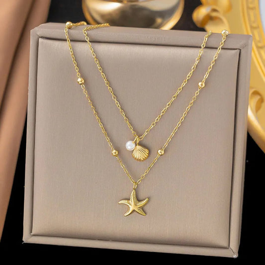 Golden Star Layered Necklace ⭐